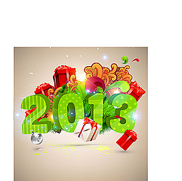 2013新年海报模板