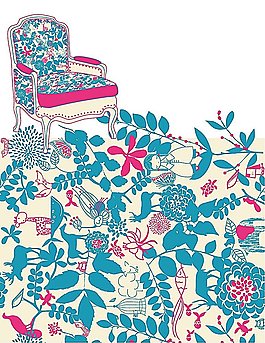 時(shí)尚花紋背景設(shè)計(jì)