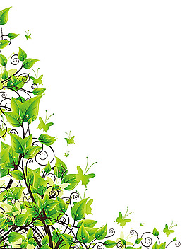 矢量樹(shù)葉花紋素材