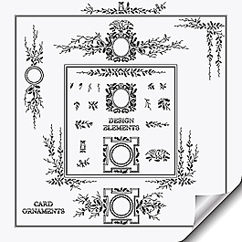 復(fù)古裝飾花紋設(shè)計(jì)素材
