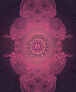 古典花紋背景