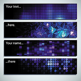 馬賽克格子Banners