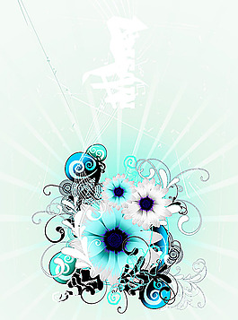 時(shí)尚花紋123