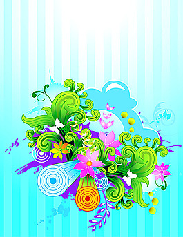 時尚花紋003
