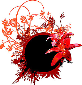 歐美花紋300