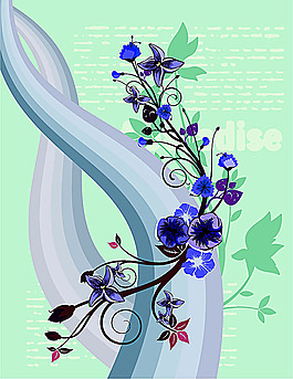 歐美花紋357