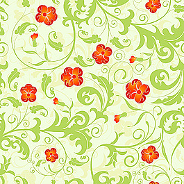 連續(xù)花紋背景100