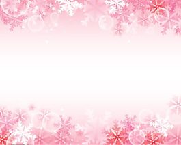 圣誕節(jié)粉紅浪漫雪花節(jié)日背景
