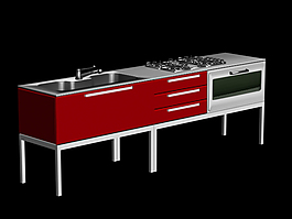厨房设施模型