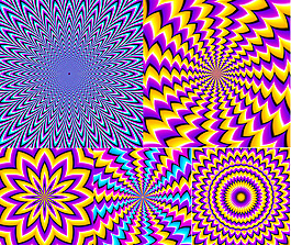 炫彩迷幻背景矢量素材