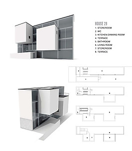 現(xiàn)代建筑3D模型,