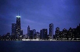 大城市夜景图模型