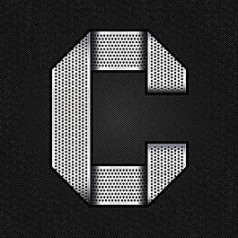 金属字母C