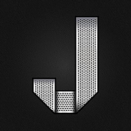 金屬字母J