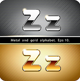 金屬字母Z