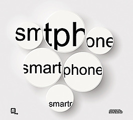 smartphone字母立体背景