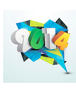 2014新年海報字體