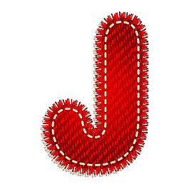 紅色字母J