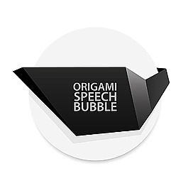 矢量折纸标签