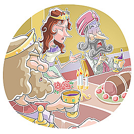 阿拉伯故事插畫