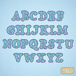 字母矢量素材