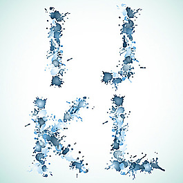 矢量字母設計素材