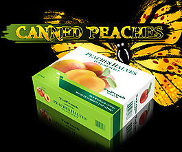 出口黃桃罐頭canned peaches