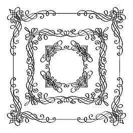 線條花紋邊框設計