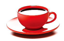 紅色咖啡杯