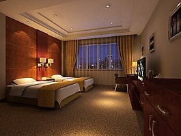 酒店標準間模型
