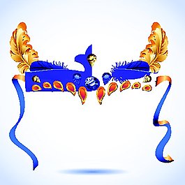 羽毛絲帶背景