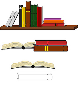 矢量書本