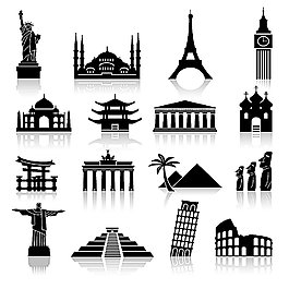 世界著名建筑插畫(huà)