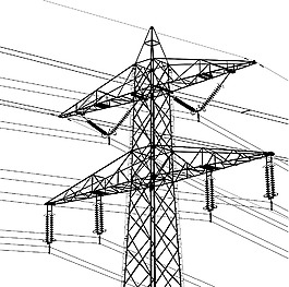 高壓線與輸電塔