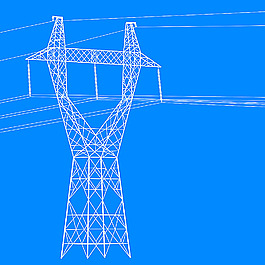 高壓線與輸電塔