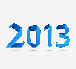 折紙風格2013藝術字體