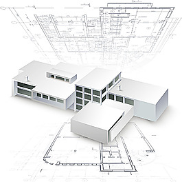 平面圖與建筑模型