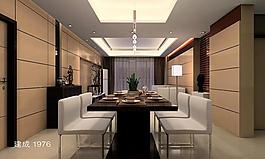 時(shí)尚創(chuàng)意客廳模型