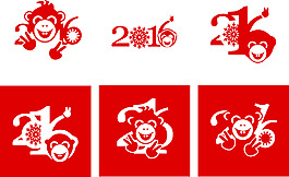 猴子頭像2016字體設計