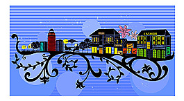 矢量城市 城市剪影05