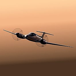 天空中的飛機