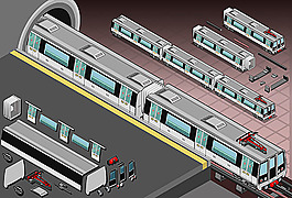 卡通地鐵列車