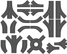 道路圖標(biāo)設(shè)計(jì)素材