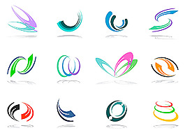 彩色线条logo
