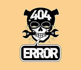 骷髏上的404