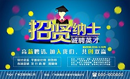 藍(lán)色招聘海報(bào)