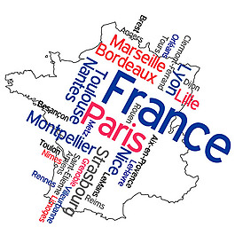 法国地图矢量素材下载