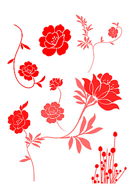 分層花素材