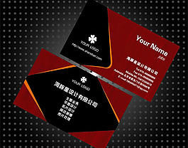 菱形企業(yè)名片模板設(shè)計cdr素材下載