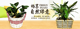 淘宝家居柳编花盆轮播图